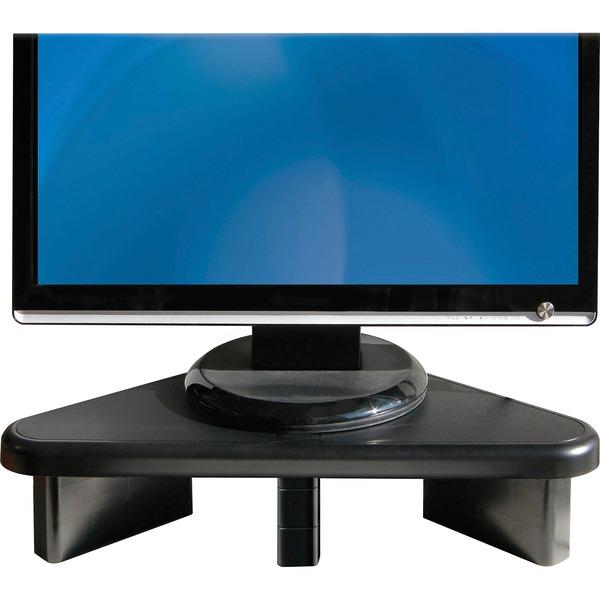 DAC Stax Ergonomic Height Adjustable Corner Monitor Riser - 66 lb Load Capacity - Flat Panel Display Type Supported19.8