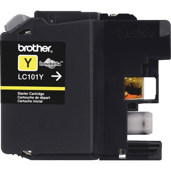 Brother Genuine Innobella LC101Y Yellow Ink Cartridge - Inkjet - Standard Yield - 300 Pages - Yellow - 1 Each