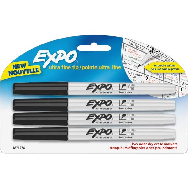 Expo Ultra Fine Point Dry Erase Markers - Ultra Fine Marker Point - Assorted - 4 / Pack
