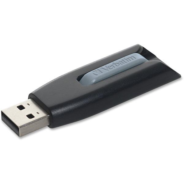128GB Store 'n' Go V3 USB 3.0 Flash Drive - Gray - 1pk