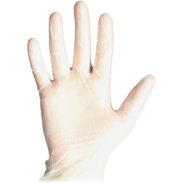 DiversaMed Disposable Powder Free Medical Exam Gloves - Medium Size - Unisex - Vinyl - Clear - Powder-free, Disposable, Ambidextrous, Beaded Cuff - For Medical, Dental, Laboratory Application - 100 / 