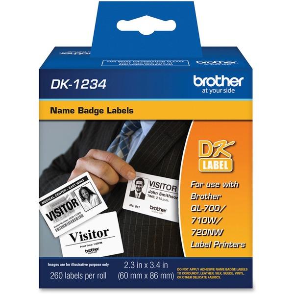 Brother DK1234 - Adhesive Name Badge Labels - 2.36