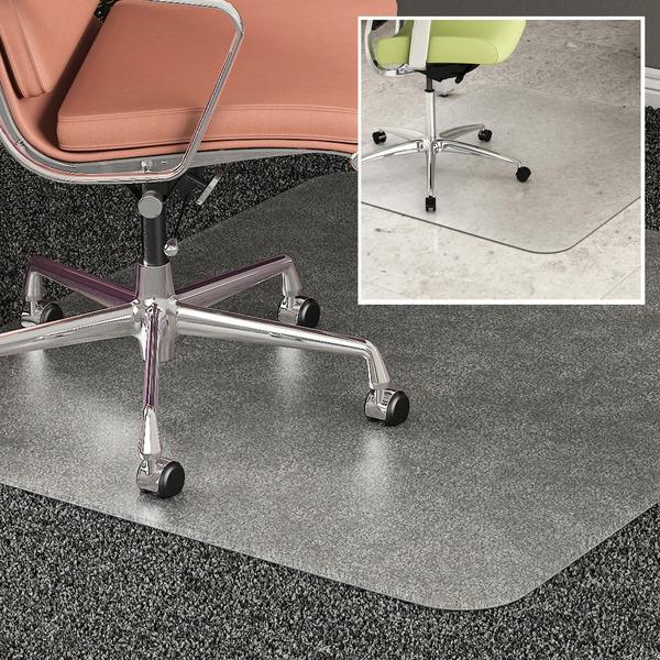 Deflecto DuoMat Carpet/Hard Floor Chairmat - Carpet, Hard Floor - 60