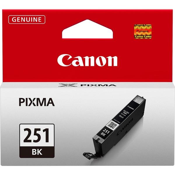 Canon CLI-251BK Original Ink Cartridge - Inkjet - 290 Pages - Black - 1 Each