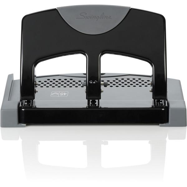 Swingline SmartTouch 3-Hole Punch - 3 Punch Head(s) - 45 Sheet Capacity - 9/32