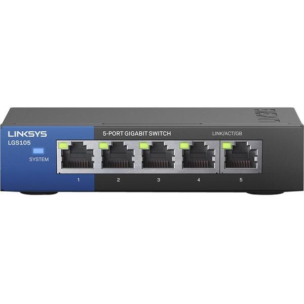  Linksys 5 Port Desktop Gigabit Switch - 5 Ports - 2 Layer Supported - Twisted Pair - Desktop, Wall Mountable - Lifetime Limited Warranty
