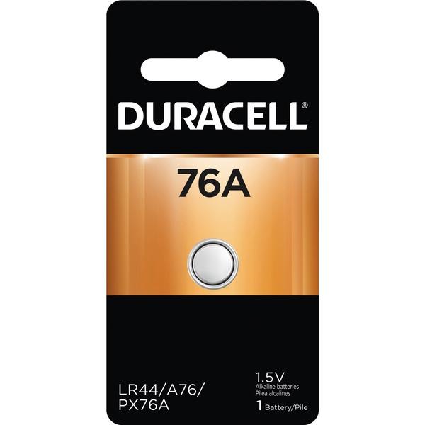 Duracell Medical Alkaline 1.5V Battery - 76A - For Multipurpose - LR44/A76 - 1.5 V DC - Alkaline - 1 Pack