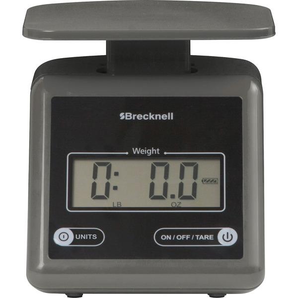 Brecknell Electronic 7lb Postal Scale - 7.24 lb / 3.29 kg Maximum Weight Capacity - Gray
