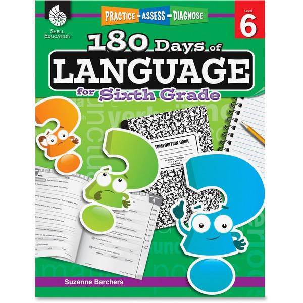 Shell Education Education 18 Days/Language 6th-grade Book Printed Book by Suzanne Barchers - Shell Educational Publishing Publication - Book - Grade 6 - English