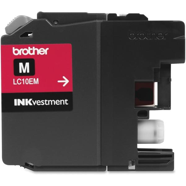 Brother Genuine LC10EM INKvestment Super High Yield Magenta Ink Cartridge - Inkjet - Super High Yield - 1200 Pages - Magenta - 1 Each