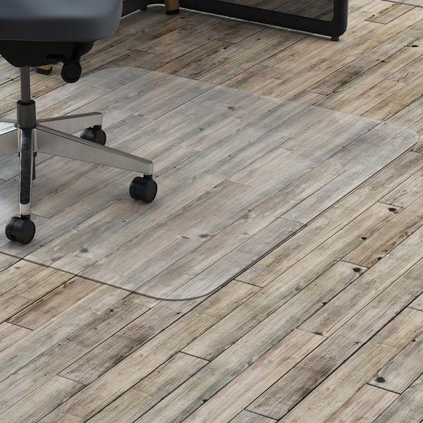 Lorell Hard Floor Rectangler Polycarbonate Chairmat - Hard Floor, Vinyl Floor, Tile Floor, Wood Floor - 53