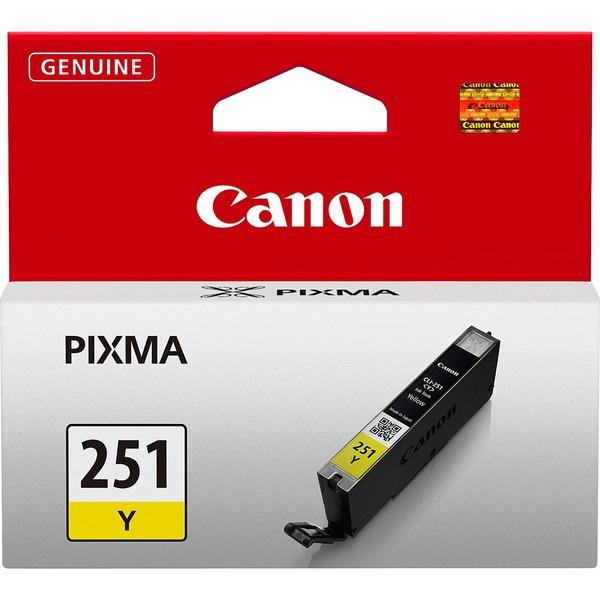 Canon CLI-251Y Original Ink Cartridge - Inkjet - Yellow - 1 Each