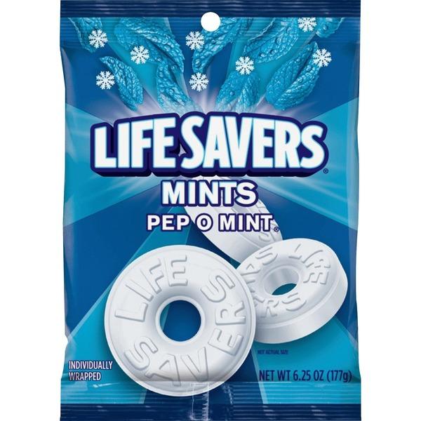 Wrigley Life Savers Peppermint Hard Candies - Peppermint - Individually Wrapped - 6.25 oz