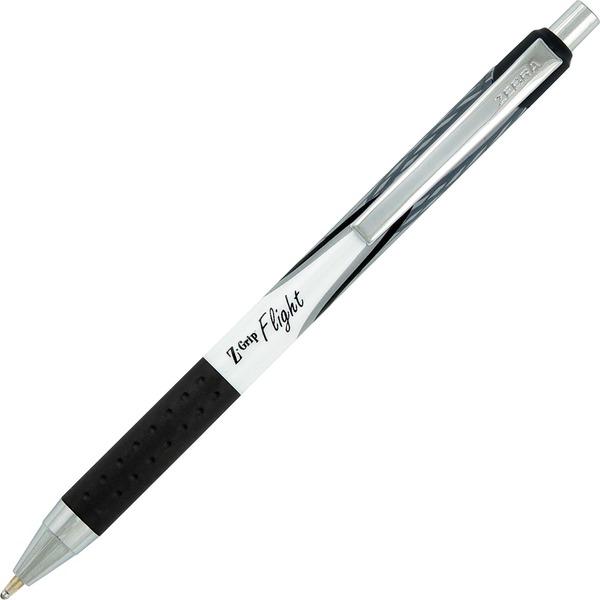 Zebra Pen Z-Grip Flight Retractable Pens - Bold Pen Point - 1.2 mm Pen Point Size - Retractable - Black