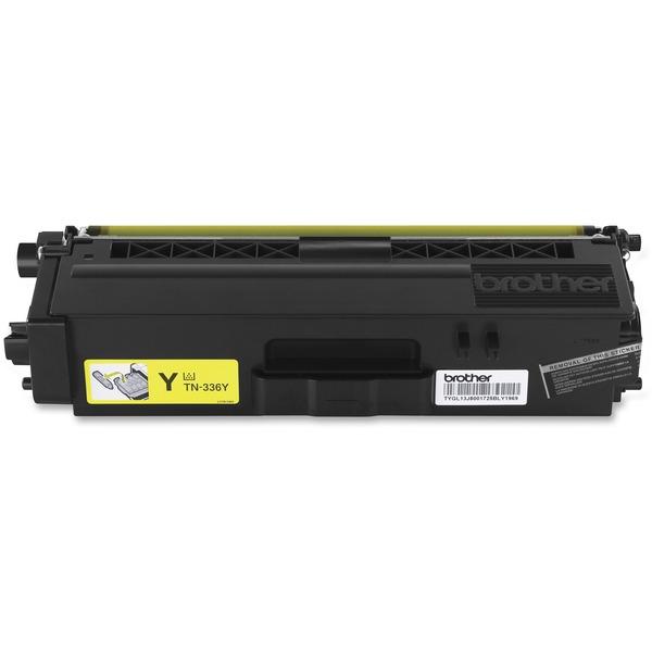 Brother Genuine TN336Y High Yield Yellow Toner Cartridge - Laser - High Yield - 3500 Pages - Yellow - 1 Each