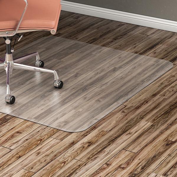 Lorell Hard Floor Rectangular Chairmat - Tile Floor, Vinyl Floor, Hardwood Floor - 60