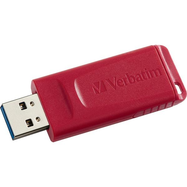  Verbatim 128gb Store ' N ' Go Usb Flash Drive - Red - 128 Gb - Red - 1 Pack