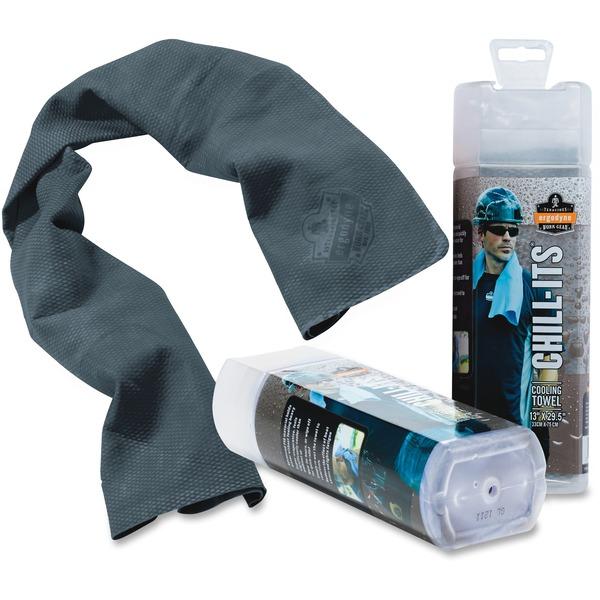 Chill-Its Evaporative Cooling Towel - 1 Each - Gray