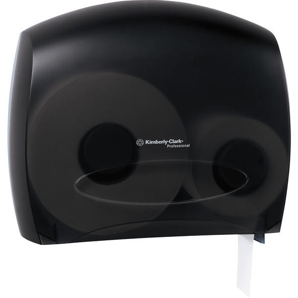 Kimberly-Clark Professional JRT Jr Escort Bath Tissue Dispenser - Roll - Smoke - Contemporary Style, Translucent