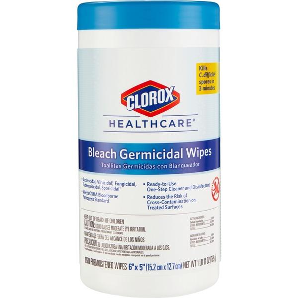 Clorox Healthcare Bleach Germicidal Wipes - Ready-To-Use Wipe6