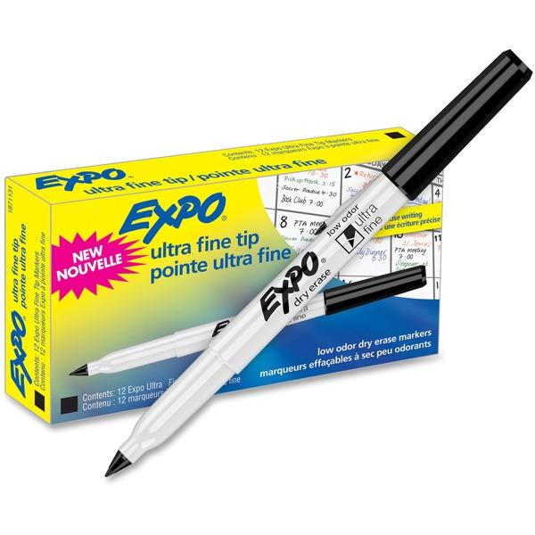 Expo Ultra Fine Point Dry Erase Markers - Ultra Fine Marker Point - 12 / Dozen