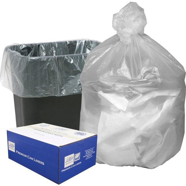 Webster High Density Commercial Can Liners - Small Size - 10 gal - 24