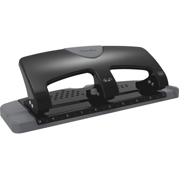 Swingline SmartTouch Low-Force 3-Hole Punch - 3 Punch Head(s) - 20 Sheet Capacity - 9/32