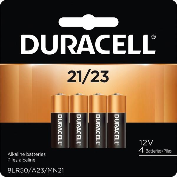 Duracell Security 21/23 Alkaline 12V Battery - MN21 - For Multipurpose - 12 V DC - Alkaline - 4 / Pack