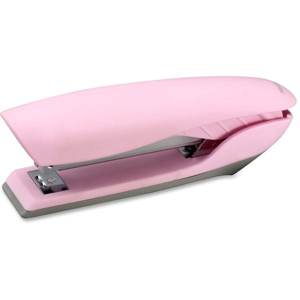 Bostitch Velvet Pink No-Jam Stapler Plus Pack - 20 Sheets Capacity - 210 Staple Capacity - Full Strip - 1/4