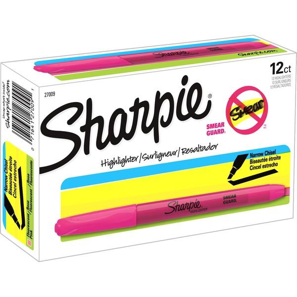 Sharpie Highlighter - Pocket - Chisel Marker Point Style - Fluorescent Pink - Each