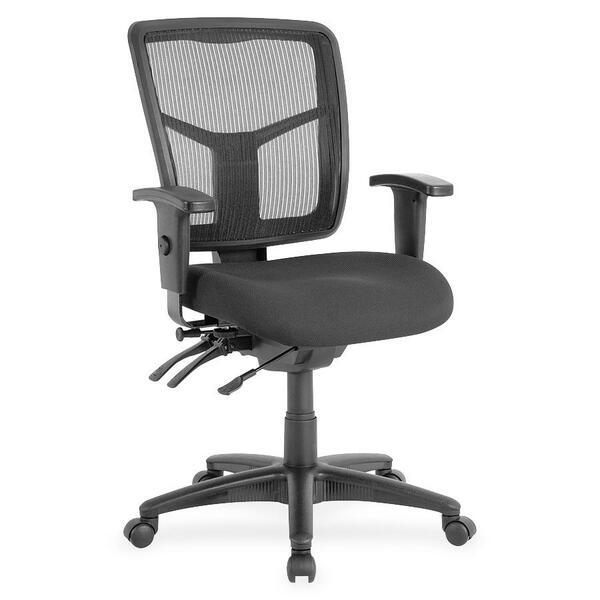 Lorell Managerial Swivel Mesh Mid-back Chair