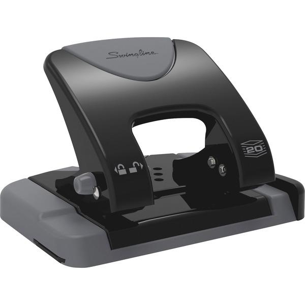 Swingline SmartTouch Low-Force 2-Hole Punch - 2 Punch Head(s) - 20 Sheet Capacity - 9/32
