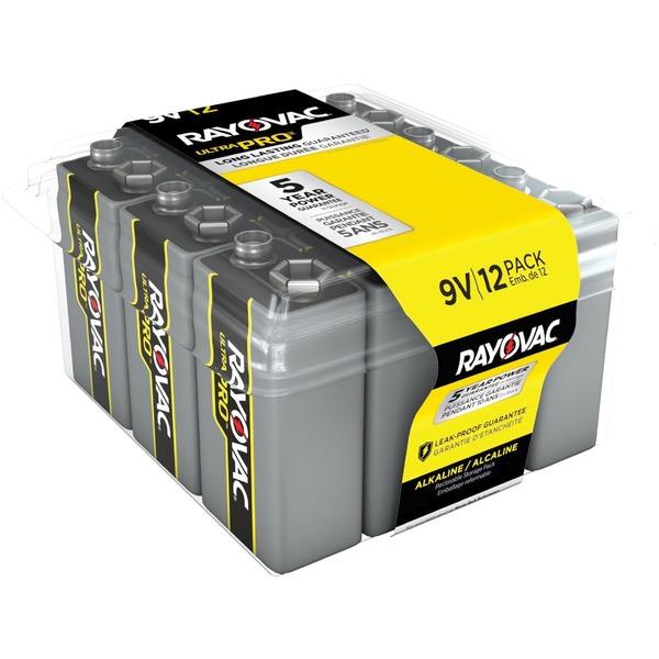  Rayovac Ultra Pro Alkaline 9 Volt Batteries 12- Pack - For Multipurpose - 9v - 9 V Dc - Alkaline - 12/Pack