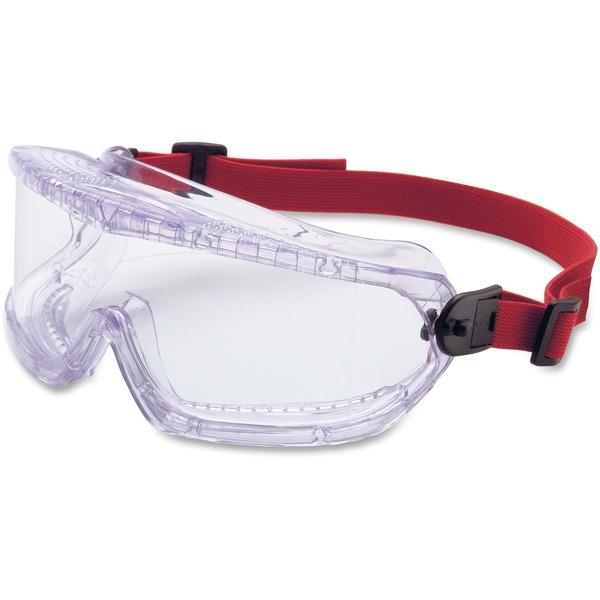 NORTH Uvexx V-Maxx Antifog Clear Goggle - Anti-fog, Elastic Headband, Wraparound Lens, Comfortable, Adjustable Strap, Scratch Resistant - Polycarbonate Lens, Neoprene Headband, Acetate Lens, Polyureth