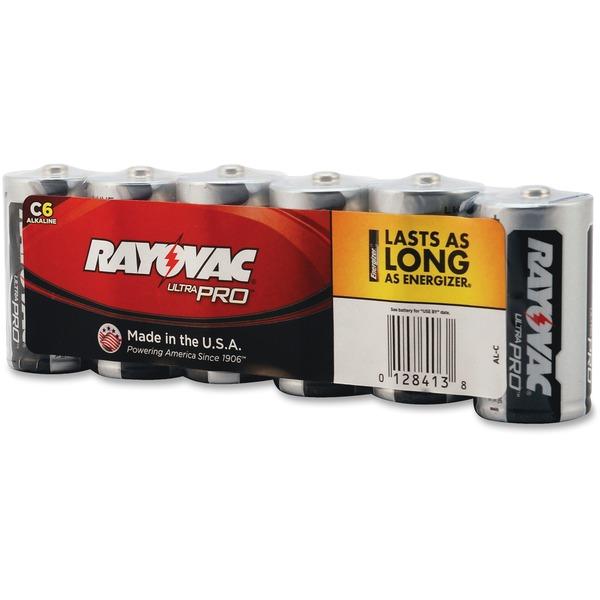 Rayovac Ultra Pro Alkaline C Batteries - For Multipurpose - C - 1.5 V DC - Alkaline - 6 / Pack