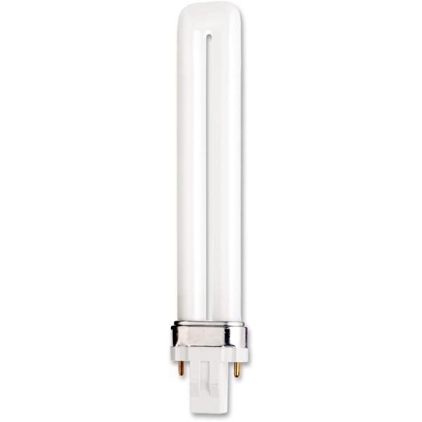 Satco 13-watt Pin-based Compact Fluorescent Bulb - 13 W - T4 Size - Soft White Light Color - GX23 Base - 12000 Hour - 4400.3°F (2426.8°C) Color Temperature - 82 CRI - Energy Saver - 1 Each
