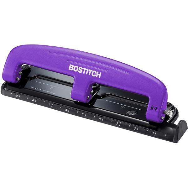  Bostitch Ez Squeeze & Trade ; 12 Three- Hole Punch - 3 Punch Head (S)- 12 Sheet Capacity - 9/32 