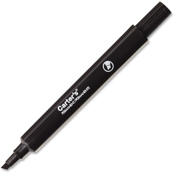  Avery & Reg ; Carter's Large Desk Style Permanent Markers - 4.7625 Mm Marker Point Size - Chisel Marker Point Style - Black - 1 Each