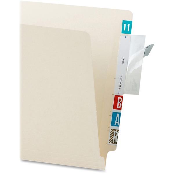 Tabbies Self-adhesive File Folder Label Protectors - Clear - 500 / Box