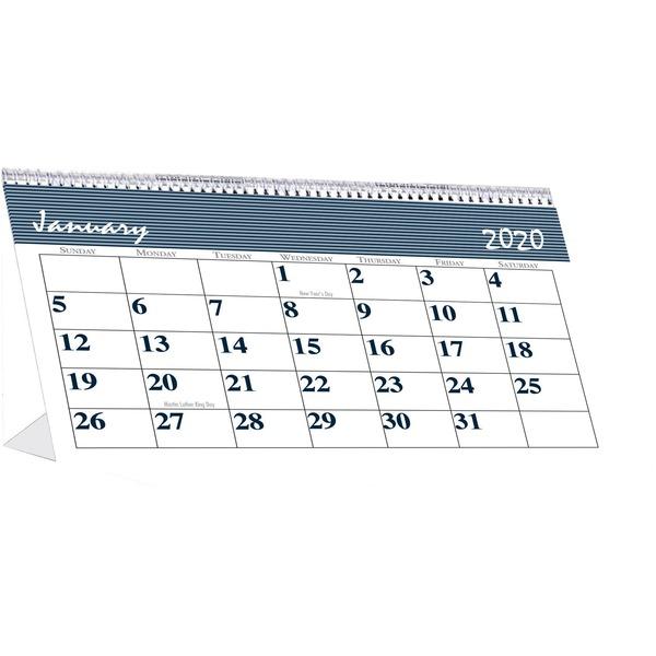 House of Doolittle Spiral Bound Tent Top Calendars - Julian Dates - Monthly - January 2021 till December 2021 - 1 Month Double Page Layout - 7