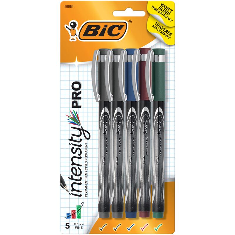 Intensity Marker Pen, Assorted 5 Colors