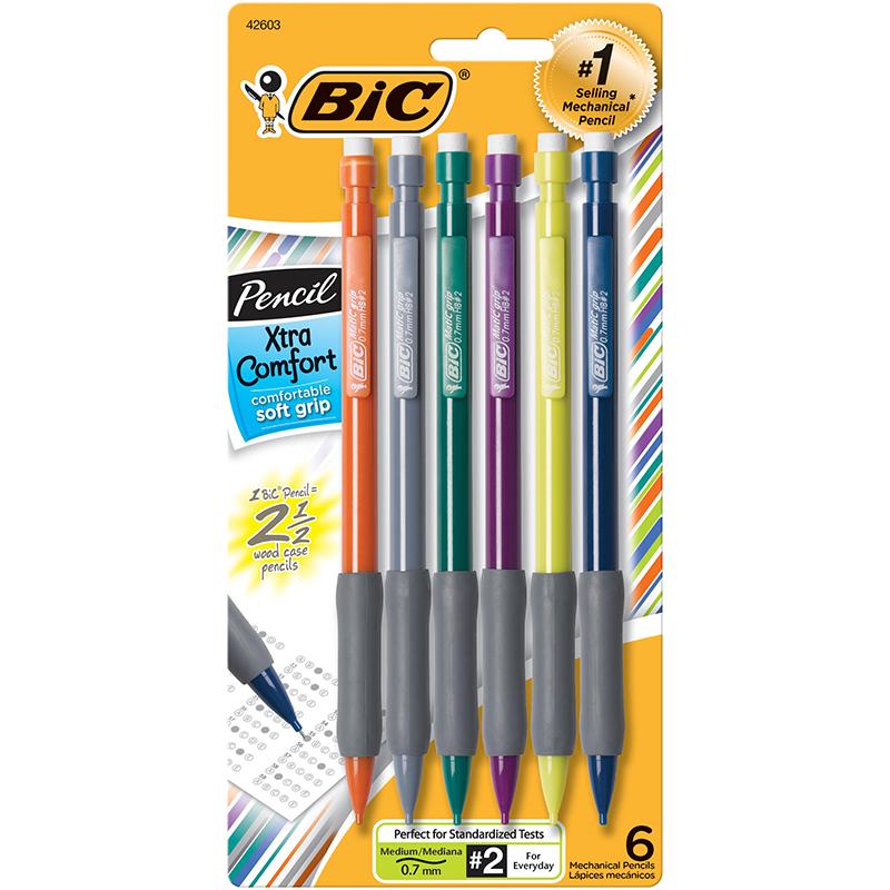 Matic Grip® Mechanical Pencils, 0.7mm, 5/pkg