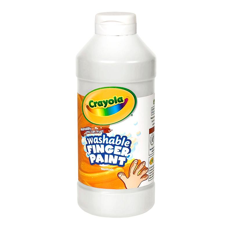Crayola® Washable Finger Paint, White, 16 oz