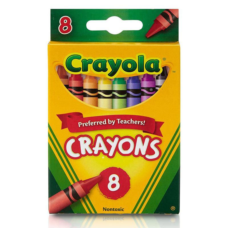 Crayola® Regular-Size Crayons, 8 colors
