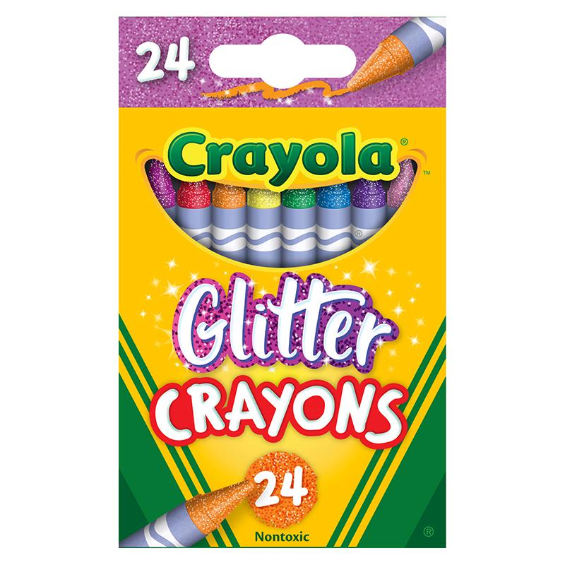 Crayola® Glittler Crayons, 24 colors