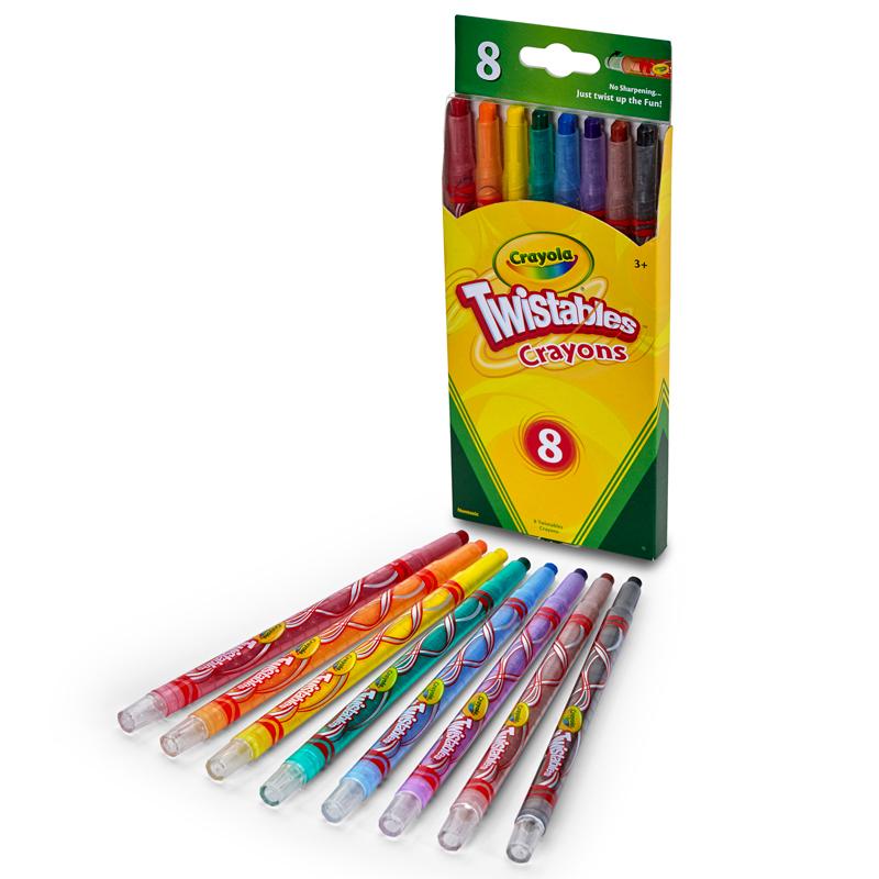 Crayola & Reg ; Twistables & Reg ; Crayons, 8/Pack