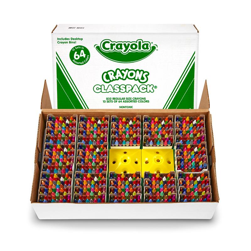  Crayon Classpack & Reg ;, Reg Size, 64 Colors, Pack Of 832