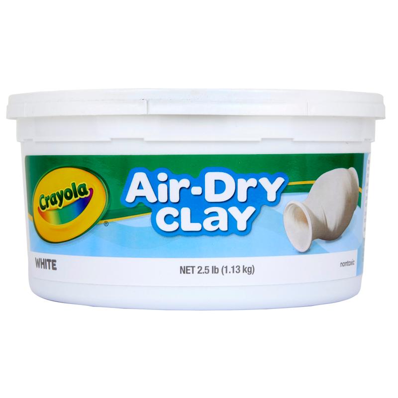  Air- Dry Clay, 2.5 Pounds Resealable Bucket, White