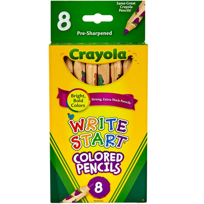 Crayola® Write Start® Colored Pencils, 8 colors