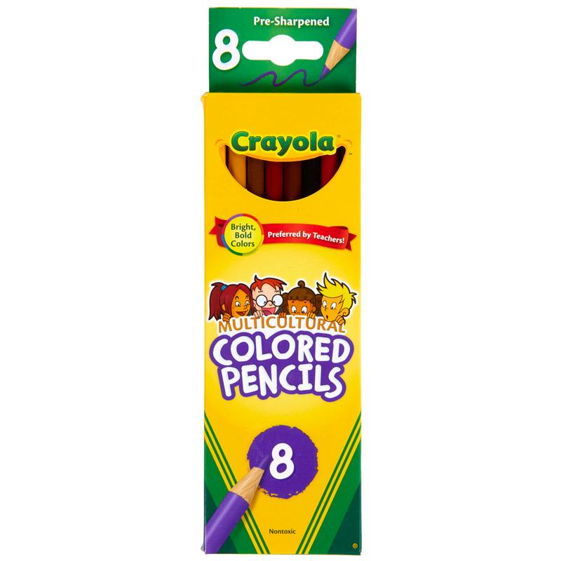 Crayola® Multicultural Colored Pencils, 8 Count